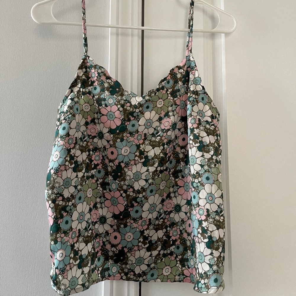 Floral Sleeveless Blouse